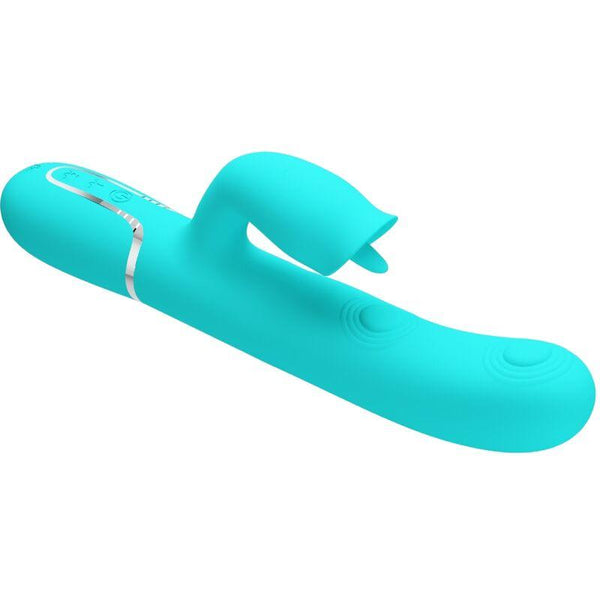 PRETTY LOVE - KANINCHENVIBRATOR MIT LECKENDEM AQUAGRÜN - INTIM SPACE Online Sexshop