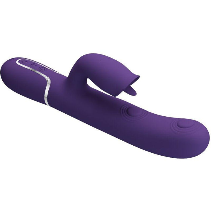 PRETTY LOVE - KANINCHENVIBRATOR MIT LILA LECKEN - INTIM SPACE Online Sexshop