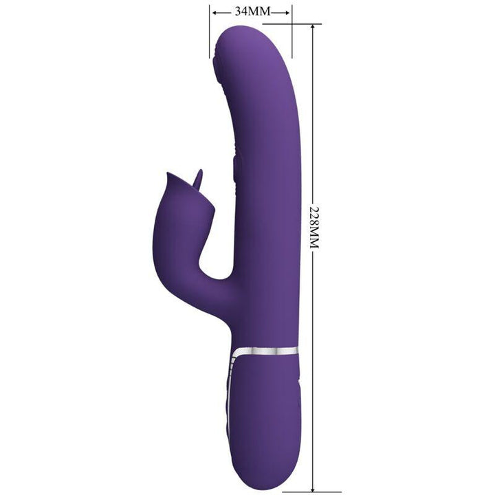 PRETTY LOVE - KANINCHENVIBRATOR MIT LILA LECKEN - INTIM SPACE Online Sexshop