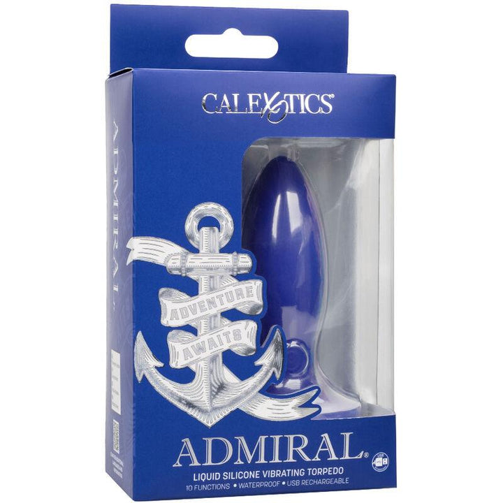 CALEXOTICS - ADMIRAL TORPEDO ANAL PLUG VIBRATOR BLAU - INTIM SPACE Online Sexshop