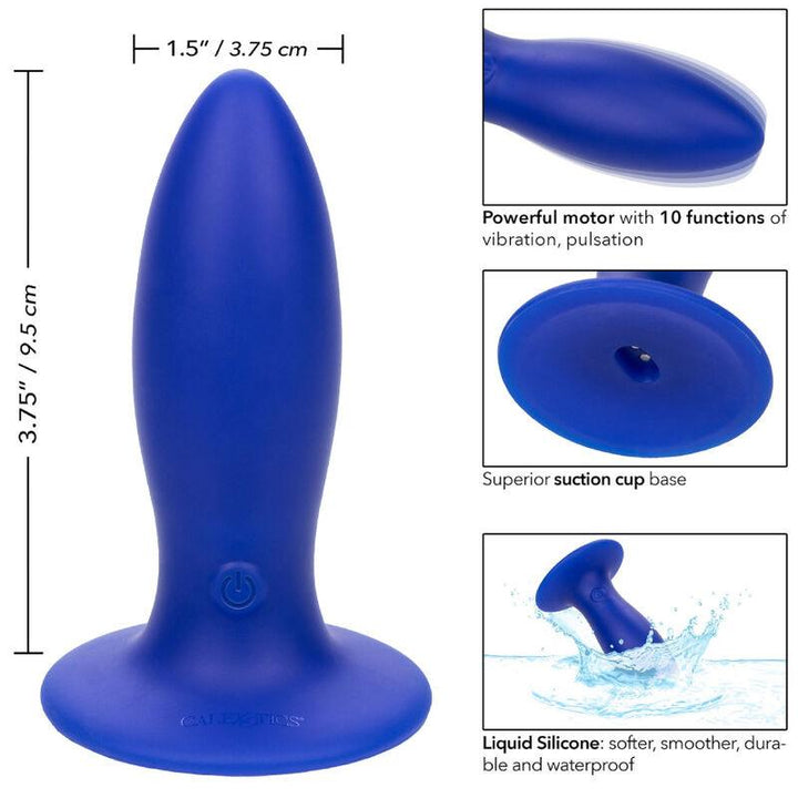 CALEXOTICS - ADMIRAL TORPEDO ANAL PLUG VIBRATOR BLAU - INTIM SPACE Online Sexshop