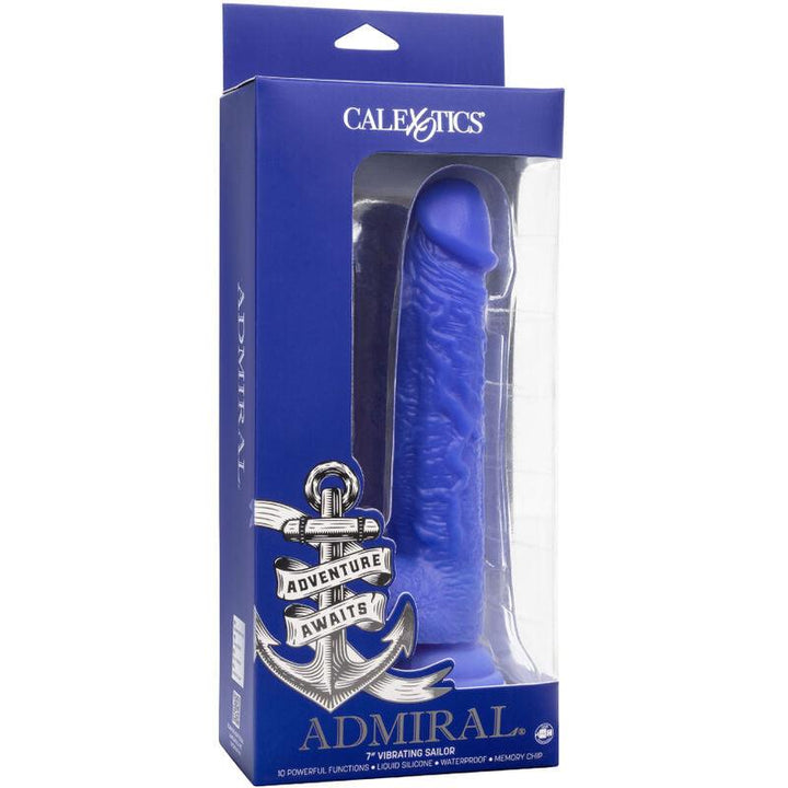 CALEXOTICS - ADMIRAL SAILOR REALISTISCHER DILDO-VIBRATOR BLAU - INTIM SPACE Online Sexshop