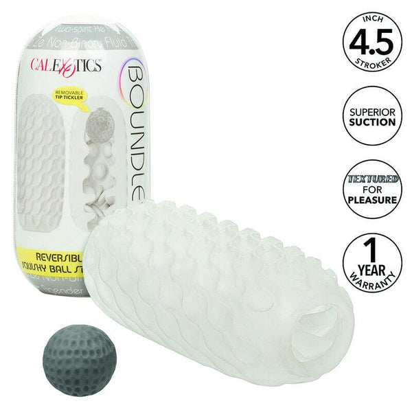 CALEXOTICS - BOUNDLESS REVERSIBLE SQUISHY BALL STROKE GELB - INTIM SPACE Online Sexshop