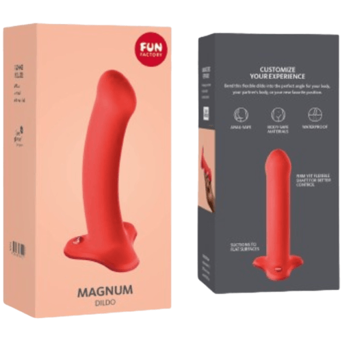 FUN FACTORY - MAGNUM DILDO FLASHY CORAL - INTIM SPACE Online Sexshop