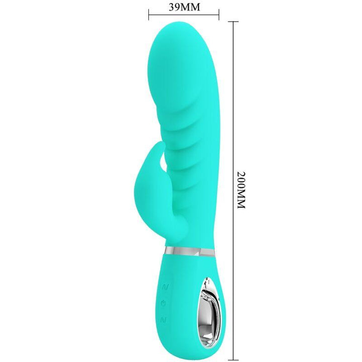 PRETTY LOVE - PRESCOTT MULTIFUNKTIONS-G-SPOT-VIBRATOR AQUA GREEN - INTIM SPACE Online Sexshop