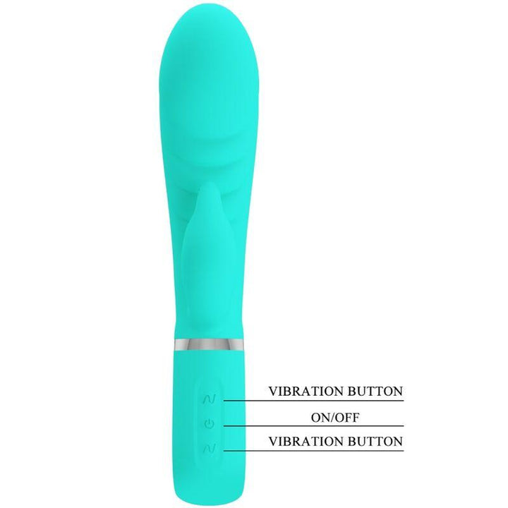 PRETTY LOVE - PRESCOTT MULTIFUNKTIONS-G-SPOT-VIBRATOR AQUA GREEN - INTIM SPACE Online Sexshop