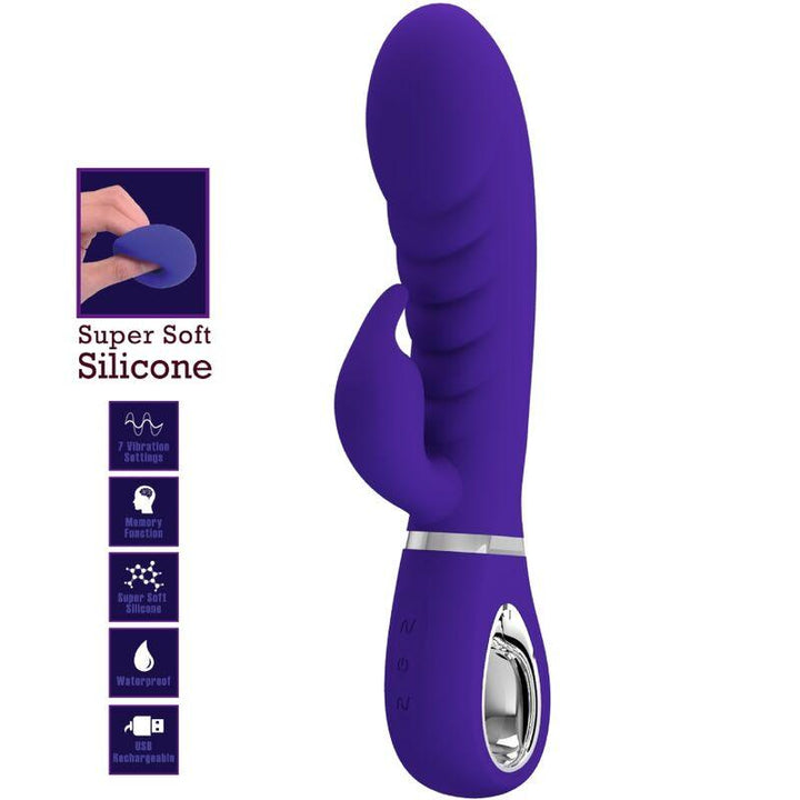 PRETTY LOVE - PRESCOTT MULTIFUNKTIONS-G-SPOT-VIBRATOR LILA - INTIM SPACE Online Sexshop