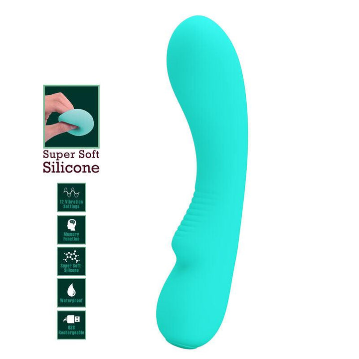 PRETTY LOVE - PRESCOTT WIEDERAUFLADBARER VIBRATOR AQUA GREEN - INTIM SPACE Online Sexshop