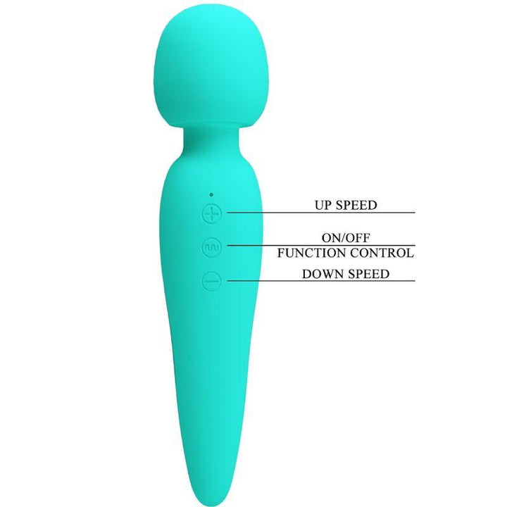 PRETTY LOVE - MEREDITH MASSAGER 12 VIBRATIONSMODI AQUA GRÜN - INTIM SPACE Online Sexshop