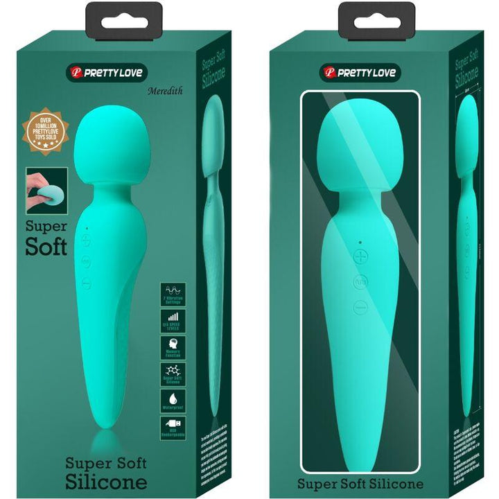 PRETTY LOVE - MEREDITH MASSAGER 12 VIBRATIONSMODI AQUA GRÜN - INTIM SPACE Online Sexshop