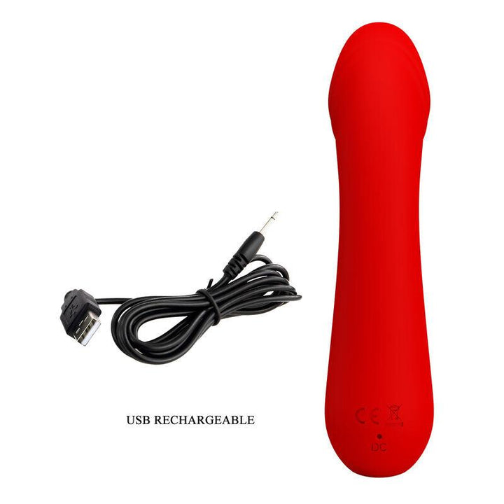 PRETTY LOVE - CETUS WIEDERAUFLADBARER VIBRATOR ROT - INTIM SPACE Online Sexshop