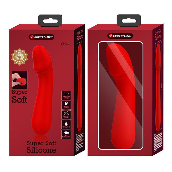 PRETTY LOVE - CETUS WIEDERAUFLADBARER VIBRATOR ROT - INTIM SPACE Online Sexshop