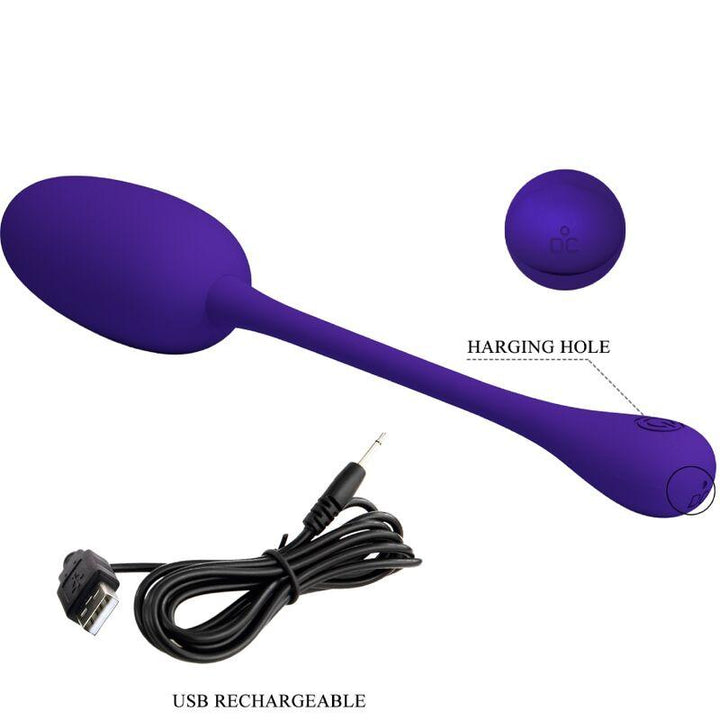 PRETTY LOVE - KNUCKER PURPLE WIEDERAUFLADBARES VIBRATIONS-EI - INTIM SPACE Online Sexshop