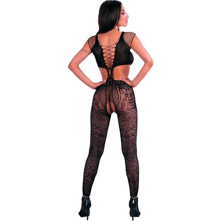 LIVCO CORSETTI FASHION - BODYSTOCKING TUBIANA SCHWARZ EINE GRÖSSE - INTIM SPACE Online Sexshop