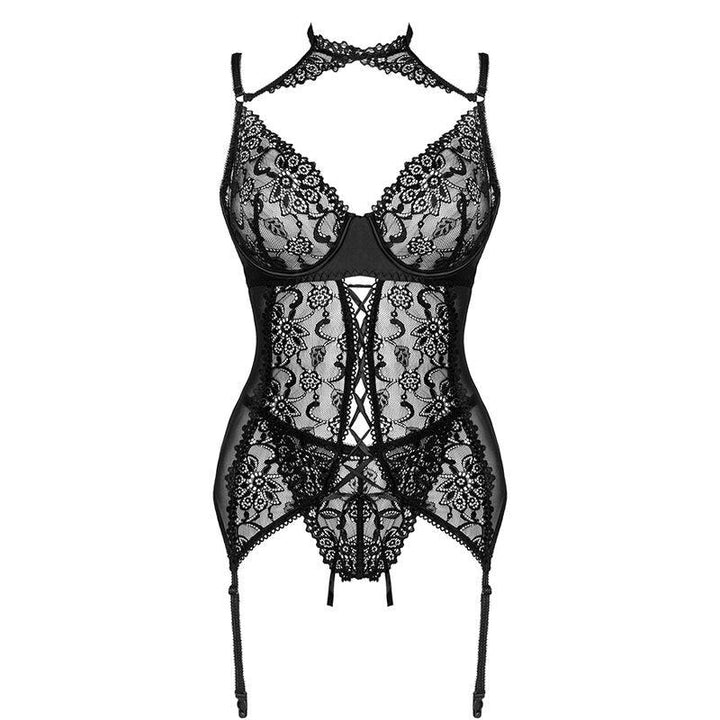 LIVCO CORSETTI FASHION - GIELLANDRA FOR THE SENSES COLLECTION KORSETT - PANTY SCHWARZ - INTIM SPACE Online Sexshop