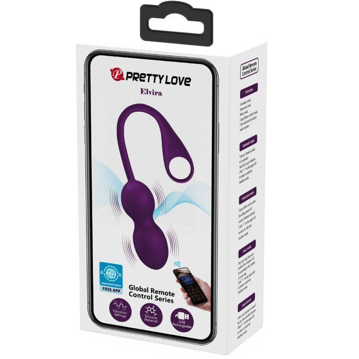 PRETTY LOVE - ELVIRA KEGEL BALLS APP FERNBEDIENUNG LILA - INTIM SPACE Online Sexshop