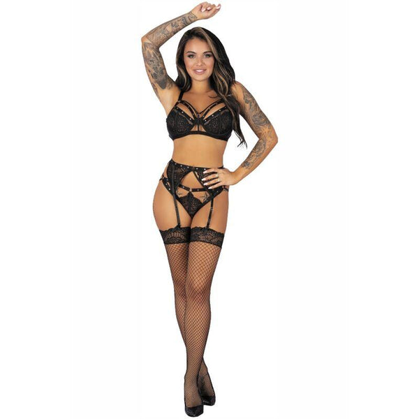 LIVCO CORSETTI FASHION - POJZON LC 90670 BH - STRUMPFGÜRTEL - STRÜMPFE - HÖSCHE SCHWARZ L/XL - INTIM SPACE Online Sexshop