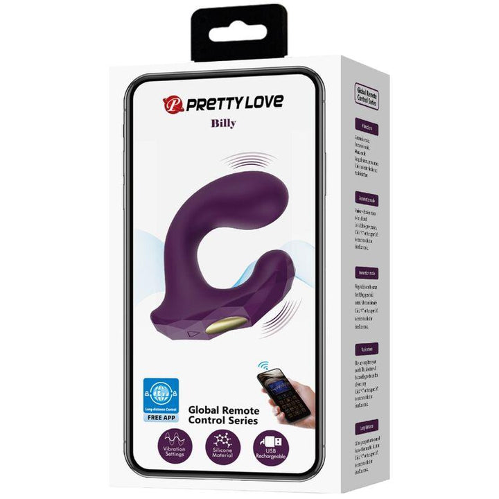 PRETTY LOVE - BILLY VIBRATIONSFERNBEDIENUNG LILA KOSTENLOSE APP - INTIM SPACE Online Sexshop