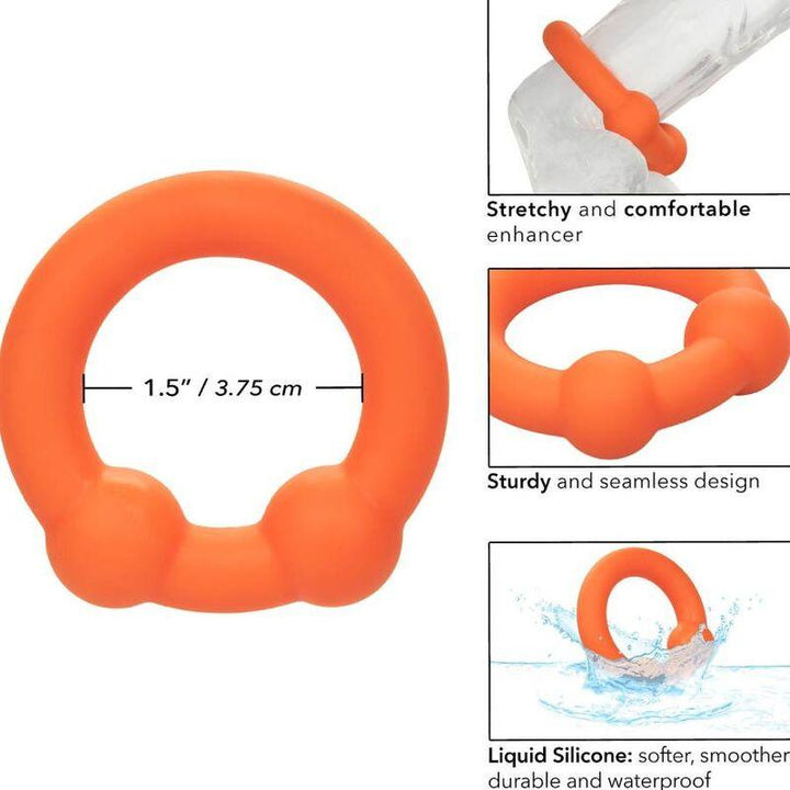 CALEXOTICS - ALPHA DUAL BALL RING ORANGE - INTIM SPACE Online Sexshop