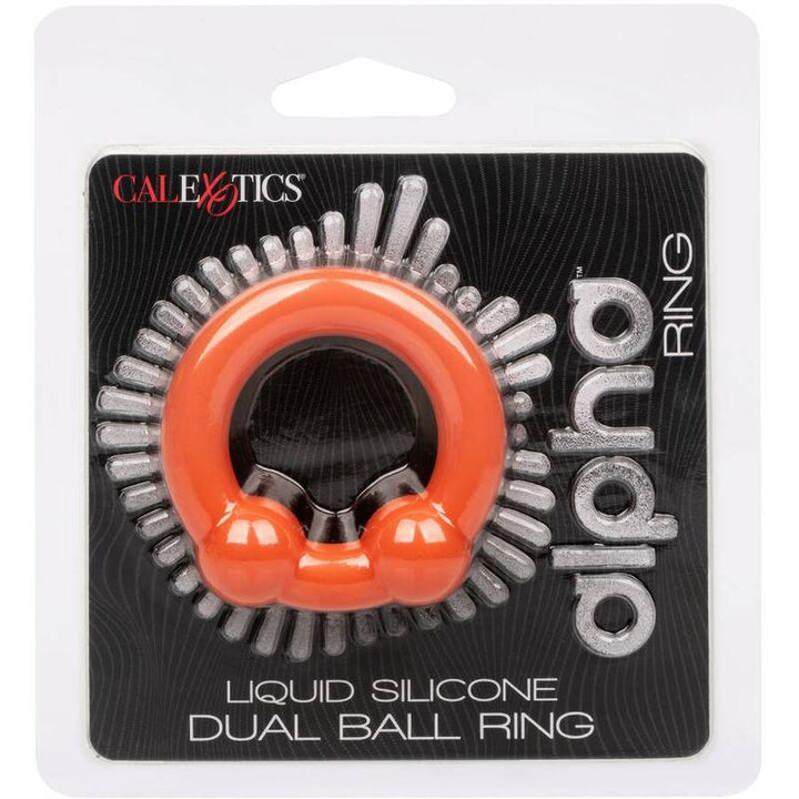 CALEXOTICS - ALPHA DUAL BALL RING ORANGE - INTIM SPACE Online Sexshop