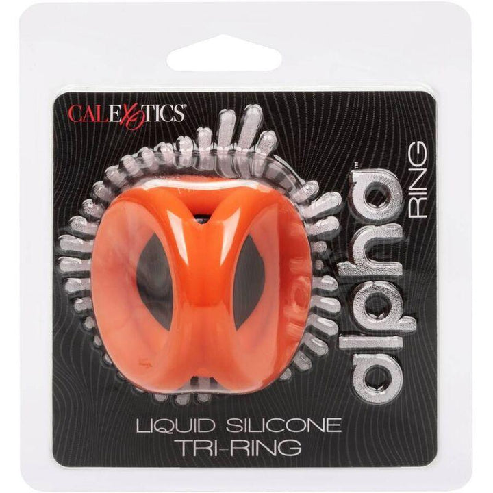 CALEXOTICS - ALPHA TRI-RING ORANGE - INTIM SPACE Online Sexshop