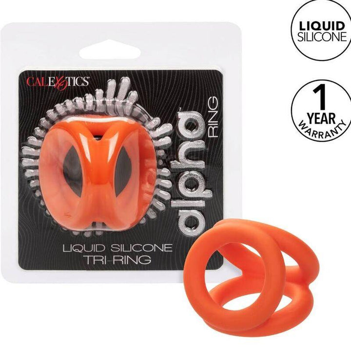 CALEXOTICS - ALPHA TRI-RING ORANGE - INTIM SPACE Online Sexshop