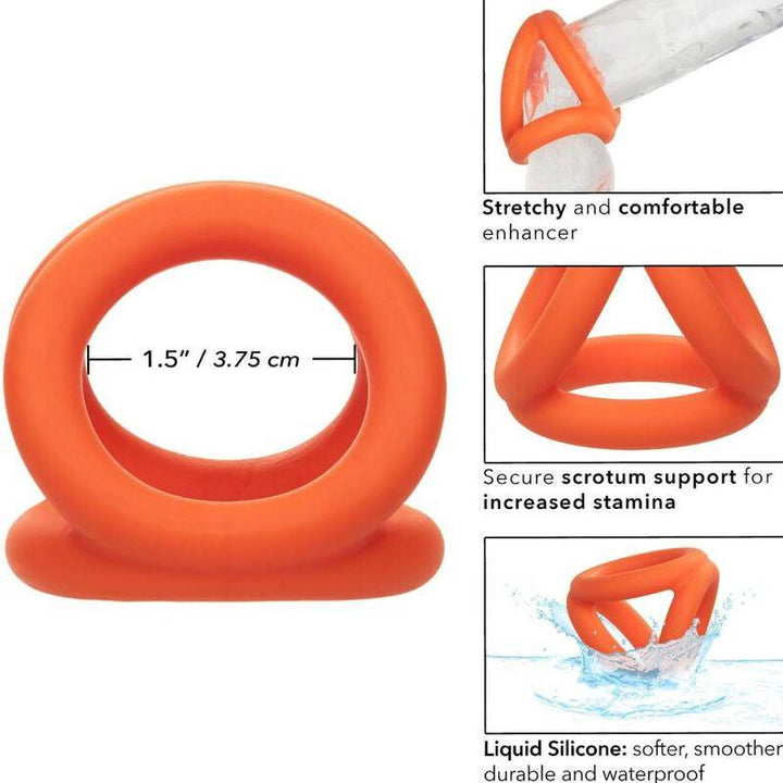 CALEXOTICS - ALPHA TRI-RING ORANGE - INTIM SPACE Online Sexshop