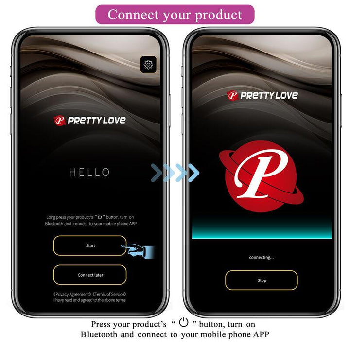 PRETTY LOVE - HECTOR ELECTROSHOCK VIBRATOR PER APP-STEUERUNG LILA - INTIM SPACE Online Sexshop