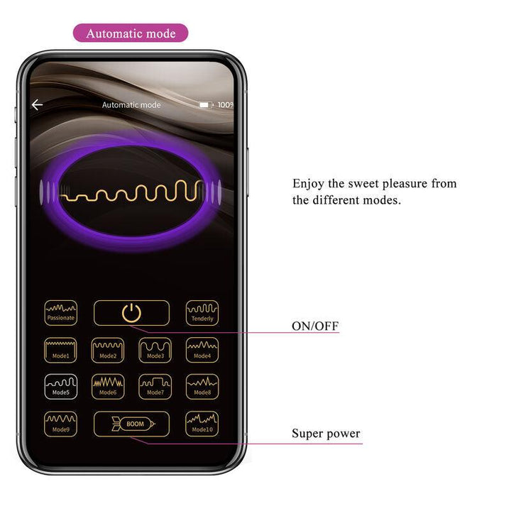 PRETTY LOVE - HECTOR ELECTROSHOCK VIBRATOR PER APP-STEUERUNG LILA - INTIM SPACE Online Sexshop