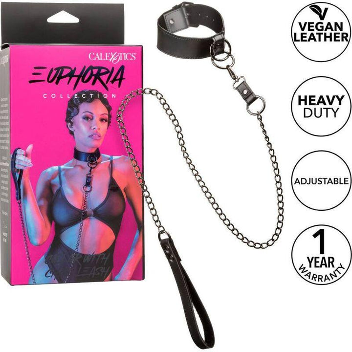 CALEXOTICS - EUPHORIA HALSBAND MIT KETTENLEINE - INTIM SPACE Online Sexshop