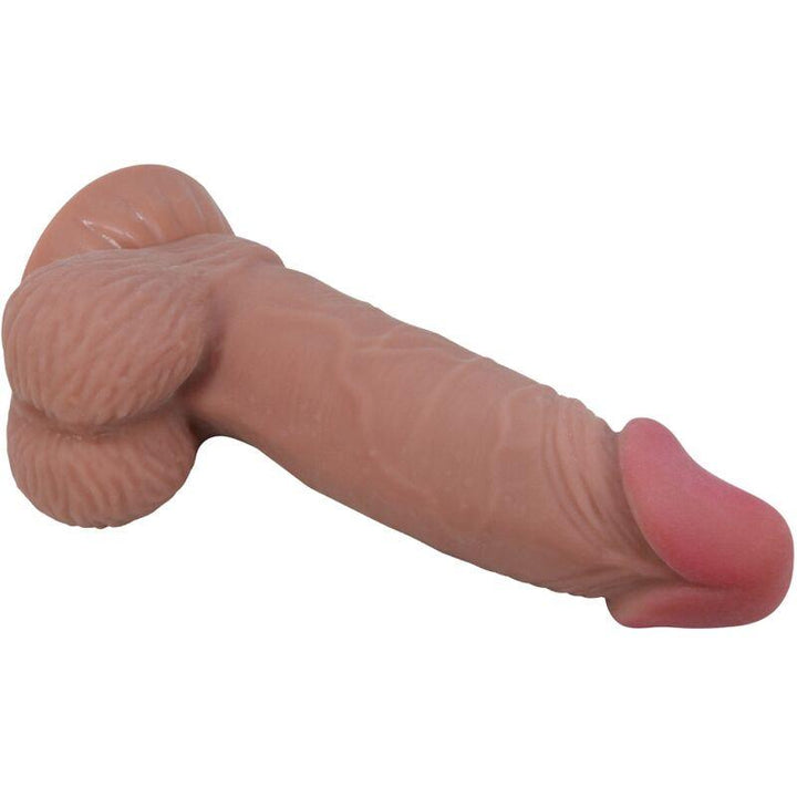 PRETTY LOVE - SLIDING SKIN SERIES REALISTISCHER DILDO MIT SCHIEBENDEM BRAUNEN HAUTSAUGNAPF 19,4 CM - INTIM SPACE Online Sexshop