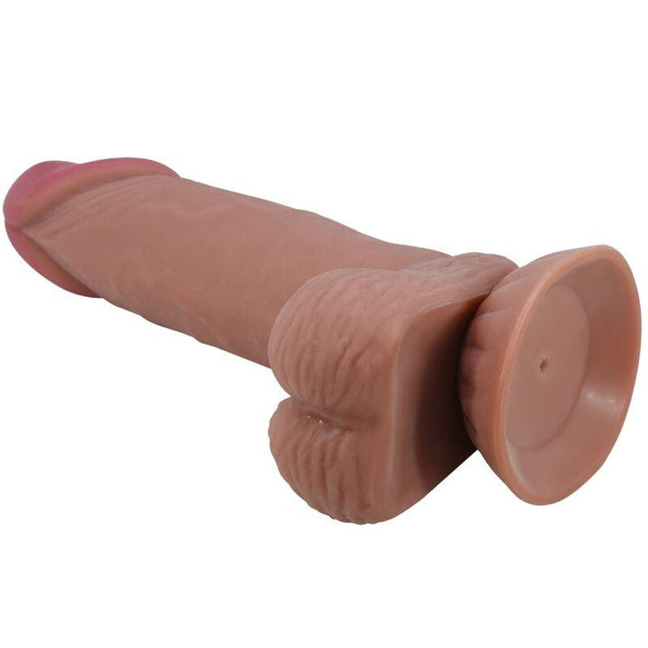 PRETTY LOVE - SLIDING SKIN SERIES REALISTISCHER DILDO MIT SCHIEBENDEM BRAUNEN HAUTSAUGNAPF 19,4 CM - INTIM SPACE Online Sexshop