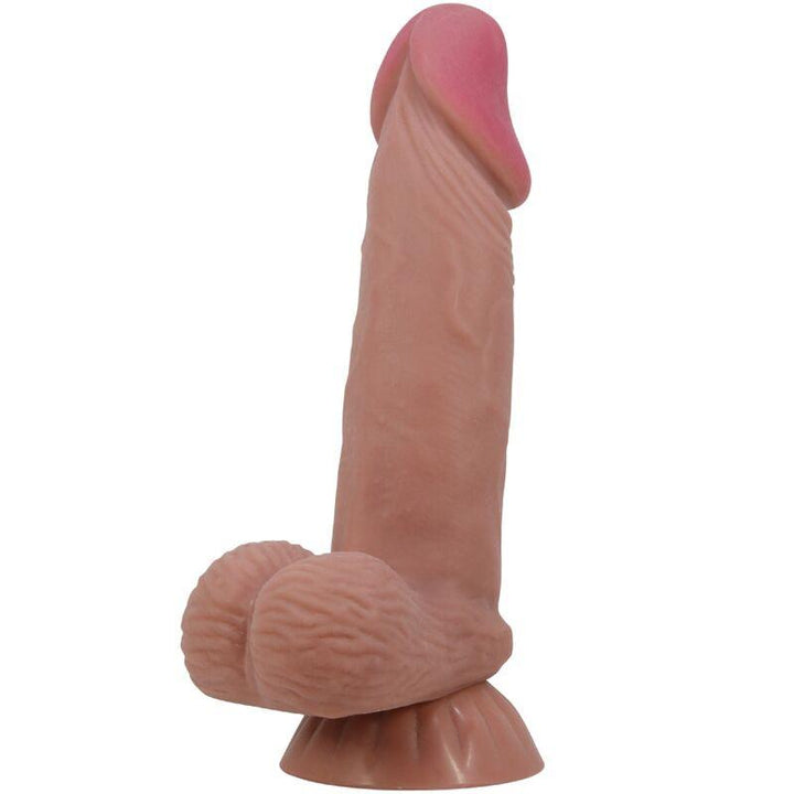 PRETTY LOVE - SLIDING SKIN SERIES REALISTISCHER DILDO MIT SCHIEBENDEM BRAUNEN HAUTSAUGNAPF 19,4 CM - INTIM SPACE Online Sexshop