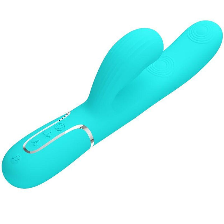 PRETTY LOVE - PERLITA MULTIFUNKTIONS-3-IN-1-G-PUNKT-VIBRATOR AQUA GRÜN - INTIM SPACE Online Sexshop