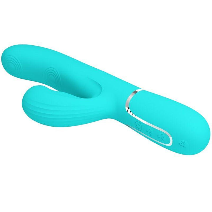 PRETTY LOVE - PERLITA MULTIFUNKTIONS-3-IN-1-G-PUNKT-VIBRATOR AQUA GRÜN - INTIM SPACE Online Sexshop