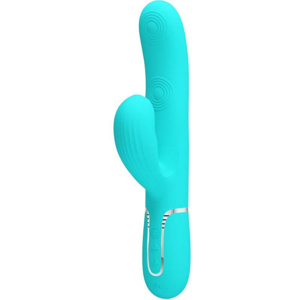 PRETTY LOVE - PERLITA MULTIFUNKTIONS-3-IN-1-G-PUNKT-VIBRATOR AQUA GRÜN - INTIM SPACE Online Sexshop