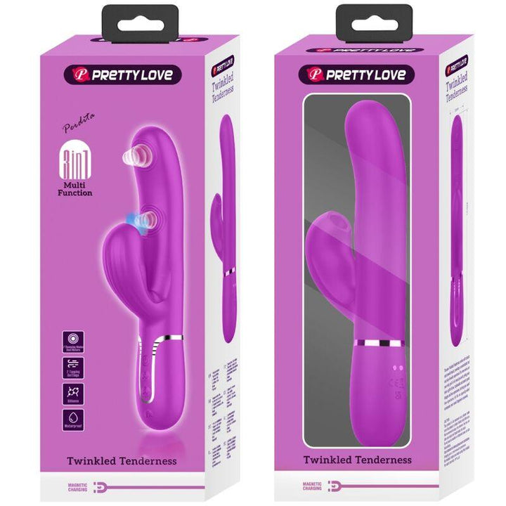 PRETTY LOVE - PERLITA MULTIFUNKTIONS-3-IN-1-G-SPOT-VIBRATOR VIOLETT - INTIM SPACE Online Sexshop