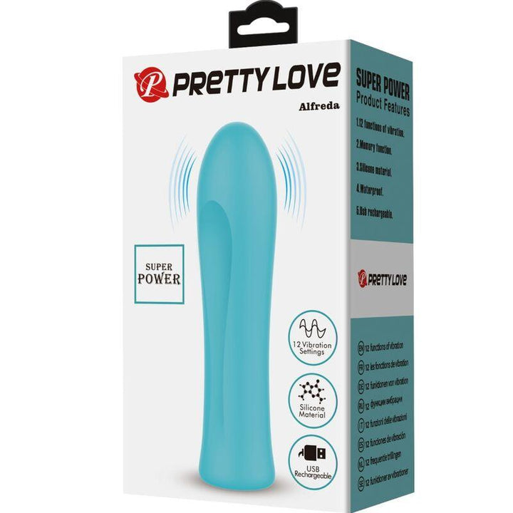 PRETTY LOVE - ALFREDA SUPER POWER VIBRATOR AQUA GREEN - INTIM SPACE Online Sexshop