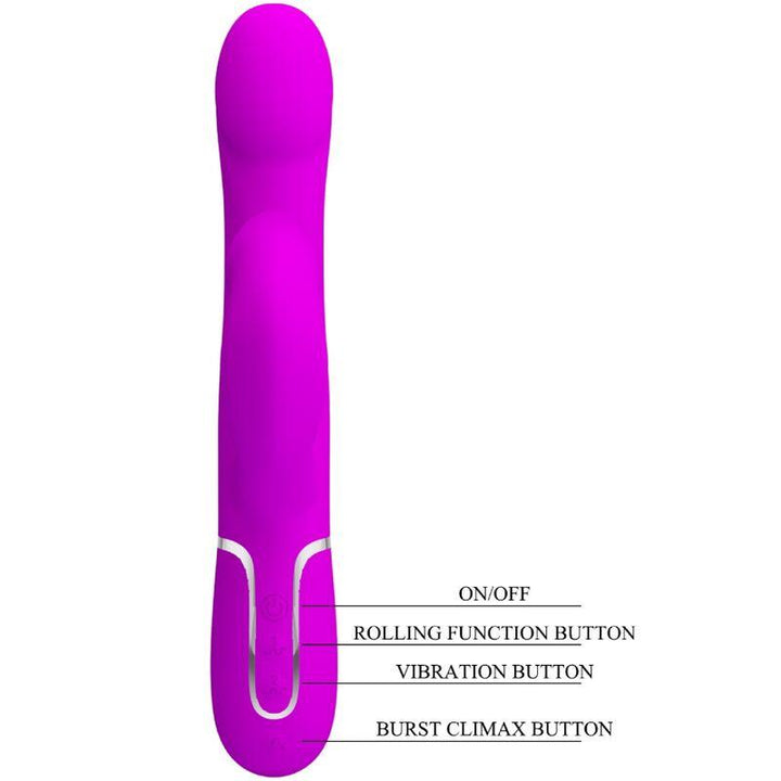 PRETTY LOVE - RABBIT VIBRATOR PERLEN VIOLET - INTIM SPACE Online Sexshop