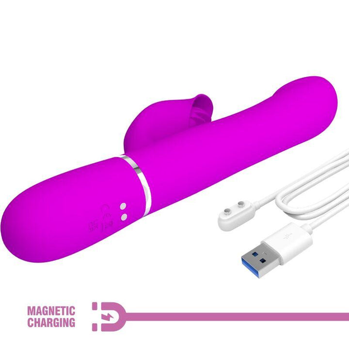 PRETTY LOVE - RABBIT VIBRATOR PERLEN VIOLET - INTIM SPACE Online Sexshop