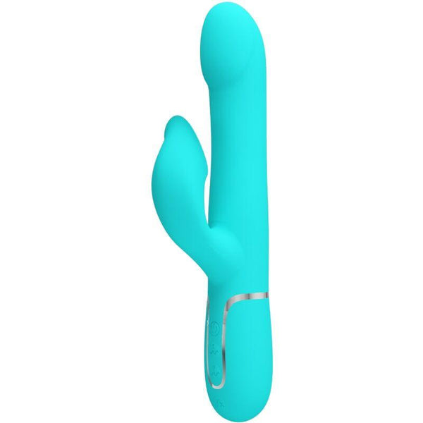 PRETTY LOVE - RABBIT VIBRATOR PEARLS AQUA GREEN - INTIM SPACE Online Sexshop