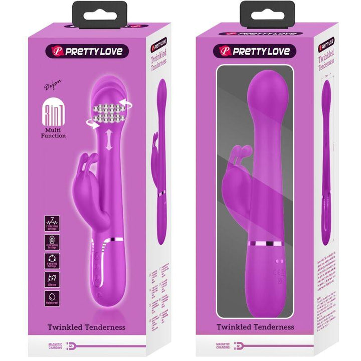 PRETTY LOVE - DEJON RABBIT VIBRATOR - IN - MULTIFUNKTIONSVIOLETT - INTIM SPACE Online Sexshop