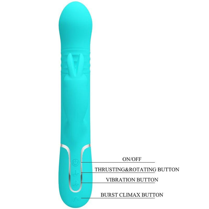 PRETTY LOVE - COALE RABBIT VIBRATOR PERLEN AQUAGRÜN - INTIM SPACE Online Sexshop