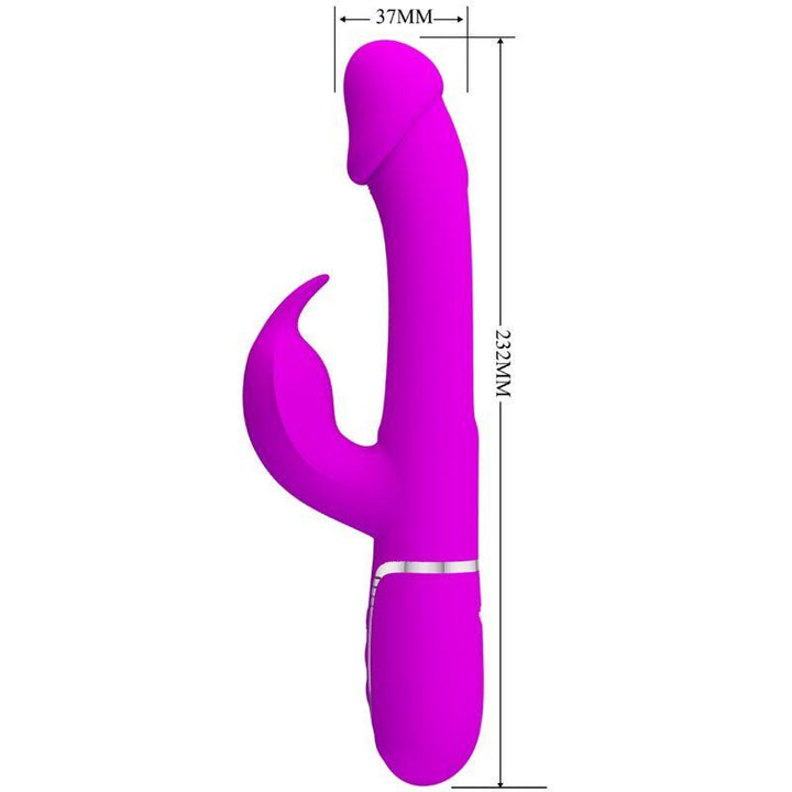 PRETTY LOVE - DEJON RABBIT VIBRATOR - IN - MULTIFUNKTIONS FUCSIA - INTIM SPACE Online Sexshop