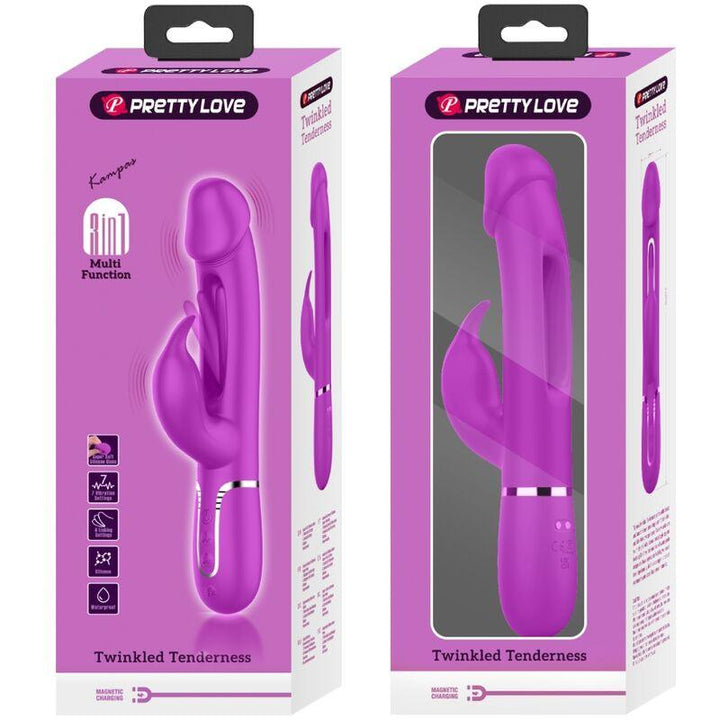 PRETTY LOVE - DEJON RABBIT VIBRATOR - IN - MULTIFUNKTIONS FUCSIA - INTIM SPACE Online Sexshop