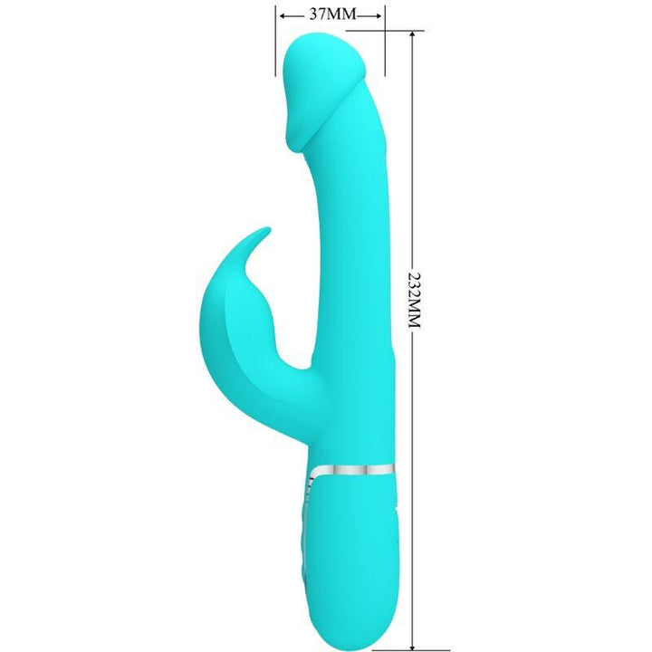 PRETTY LOVE - DEJON RABBIT VIBRATOR - IN - MULTIFUNKTIONS-AQUAGRÜN - INTIM SPACE Online Sexshop