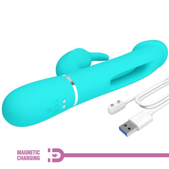 PRETTY LOVE - DEJON RABBIT VIBRATOR - IN - MULTIFUNKTIONS-AQUAGRÜN - INTIM SPACE Online Sexshop