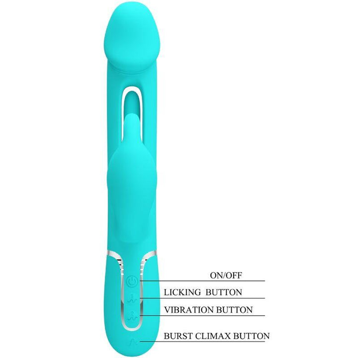 PRETTY LOVE - DEJON RABBIT VIBRATOR - IN - MULTIFUNKTIONS-AQUAGRÜN - INTIM SPACE Online Sexshop