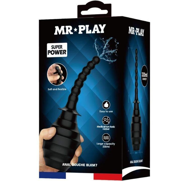 MR PLAY - LEISTUNGSSTARKER VIBRATOR MIT FERNBEDIENUNG, ANALSTECKER, SCHWARZ - INTIM SPACE Online Sexshop