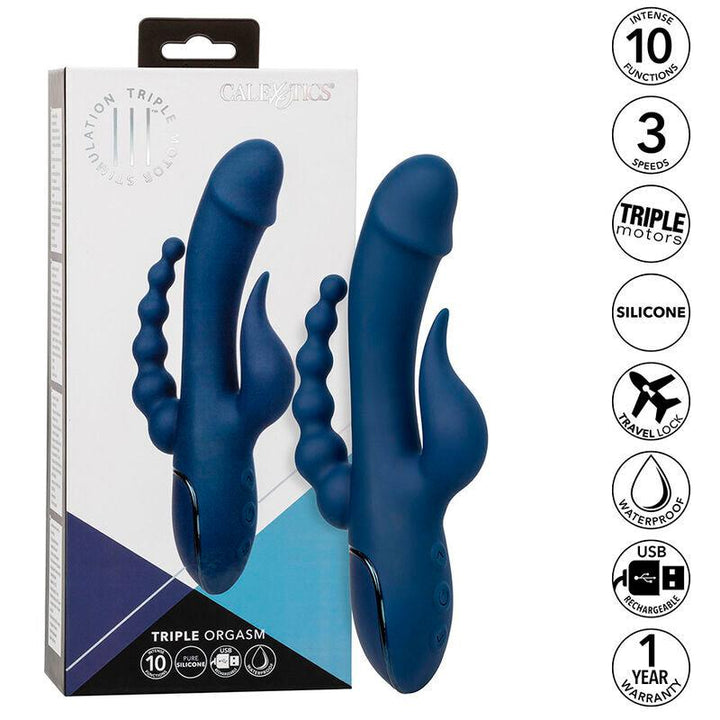 CALEXOTICS - VIBRATOR DREIFACH-ORGASMUS BLAU - INTIM SPACE Online Sexshop